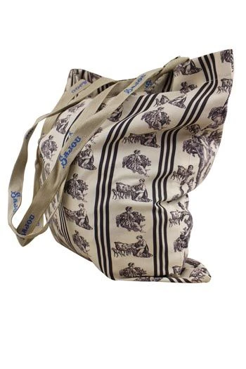 Tote Bag Toile De Jouy Offrande Amour Gris 4 Tote Bag Toile De Jouy Offrande Amour Gris – Image 2